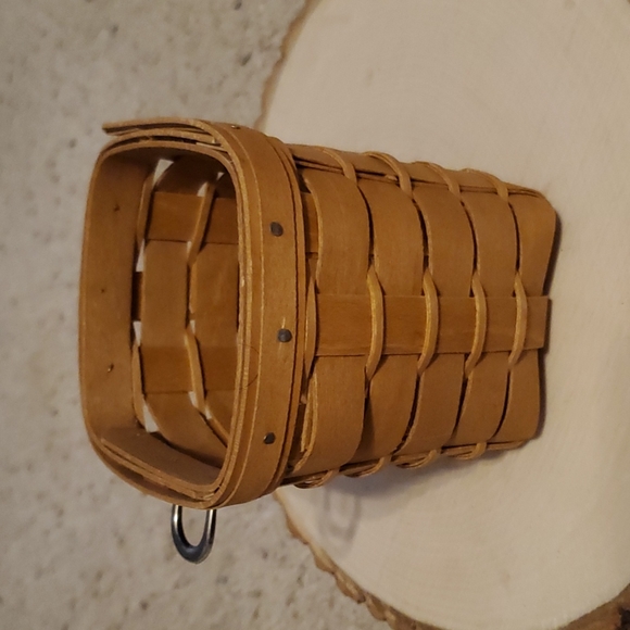 Longaberger Accents Vintage Longaberger Wood Basket Utensil Holder